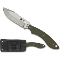 Spyderco Stok Bowie FB49GPOD OD Green G10 vaststaand mes, Sjoerd Stok design