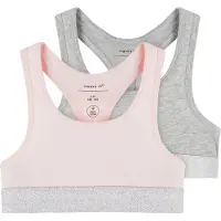 Name It Kids BH grijs gemêleerd / pastelroze / zilver