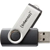 Intenso Basic Line 8GB - USB-stick, Type-A 2.0 Draaibaar, tot 28 MB/s, USB 2.0