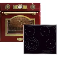 Kaiser - Inbouwoven - EH 6355 RotEm - Inbouwkookplaat - KCT 6715 F - 1-voudige telescoopgeleider - elektrische inbouwoven - zelfvoorzienend - 60cm - 67L - 8 functies
