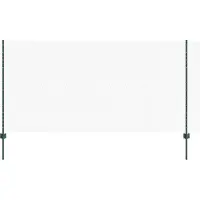vidaXL zeshoekig gaasgek met palen 25 x 1,2 m PVC-Coated Staal Groen