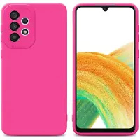 Cadorabo Hoesje voor Samsung Galaxy A52 (4G / 5G) / A52s in TPU Fluid LM162 Style (Galaxy A52 5G, Melkweg A52, Galaxy A52s), Smartphonehoes, Roze