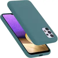 Cadorabo TPU Vloeibaar Silicone Hoesje (Galaxy A33 5G), Smartphonehoes, Groen