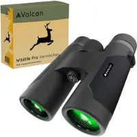 VOLCAN Waterdichte Verrekijker 10x42 - Voor Volwassene - Gasgevuld - HD - Met Lensdoppen, Draagtas en Nekkoord - Zwart