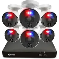Swann NVR8-8780RN - Cameraset - 6 Camera's - PoE - Met Recorder - 2TB Opslag - App - Motion Detection - Gezichtsherkenning - Binnen - Buiten