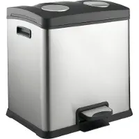0 0 Afvalsorteersysteem, 2-voudig, 24 liter