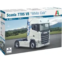 Wittmax Modelbouwpakket Vrachtwagens - 3965 Scania S770 V8 - Wit - Truck 4x2 Plastic - 1:24 - Modelbouw