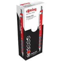 Rotring Tikky-vulpotlood | HB | 0,50 mm | Roode behuizing | 12 stuks