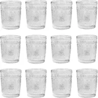 Krumble Waterglas vintage 260 ml set van 12