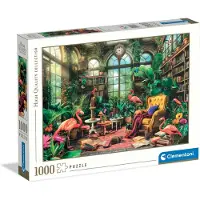 Clementoni - Puzzel - 1000 Stukjes - De Kas Bibliotheek - Puzzel Voor Volwassenen - High Quality Collection