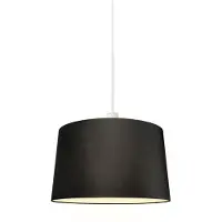 QAZQA Moderne hanglamp wit met kap 45 cm zwart - Combi 1