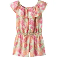 Name It Kids Overall 'NKFVinaya' lichtgroen / oranje / donkerroze / wit