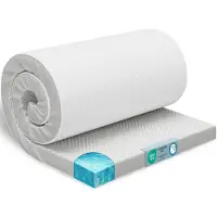 Aktiv shop GmbH Gel Topper 100x200 cm – 5 cm Hoog – Traagschuim Matrastopper met 3D Mesh Hoes & Hoeklussen