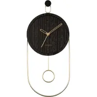 Karlsson Wandklok met gouden wijzers, model SWING, diameter 20 cm