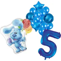 Amscan Blue's Clues ballonnen pakket - 60x63cm - Folie Ballon - 5 jaar - Themafeest - Verjaardag - Ballonnen - Versiering - Helium ballon