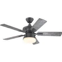 WESTINGHOUSE Plafondventilator , licht, 7316240 walnoot stil, hout donker, Woon-/ Eetkamer, Kunststof, Modern