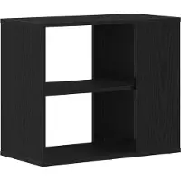 vidaXL Dressoir Zwart Eiken 60 x 30 x 50 cm Bewerkt hout