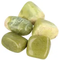 Spiru Jade Olijf Trommelstenen (100 gram)