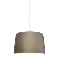 QAZQA Moderne hanglamp wit met kap 45 cm taupe - Combi 1
