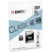 Emtec ECMSDM32GHC10CG mSD 32GB Class10 Classic + Adapter