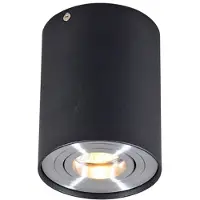 QAZQA Smart opbouwspot zwart met staal incl. WiFi GU10 - Rondoo up