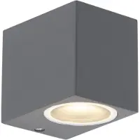 QAZQA Set van 2 moderne wandlampen antraciet IP44 - Baleno I