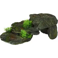 Ebi Aqua Della Aquarium Ornament Steen met Planten - 28,5x16,5x10,5cm