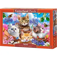 Castorland Kittens with Flowers Puzzel (500 stukjes)