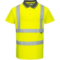 Portwest veiligheidspolo, korte mouwen, geel, maat XXL