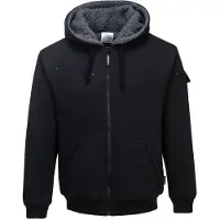 Portwest teddy vest met capuchon KS32 XL / Zwart