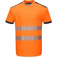Portwest PW3 Hi-Vis Vision T-Shirt Korte Mouw T181