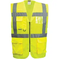 Portwest Madrid Hi-Vis Half Mesh Executive Vest C496