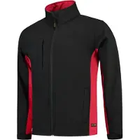 Tricorp 402002 Softshell Zwart-Rood maat L heren