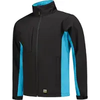 Tricorp 402002 Softshell Zwart Turquoise maat XL heren