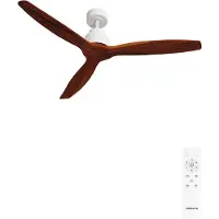 Create - Plafondventilator 40W silent Ø132 cm - Met Afstandsbediening - 6 Snelheden - Timer - Zomer/Winter functie - Wit - WIND STYLANCE