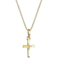 Elli - Halsketting - Dames Kruis Hanger met Ster Gravure Filigraan in 925 Sterling Zilver - Dames