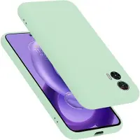Cadorabo Hoesje geschikt voor Motorola EDGE 30 NEO in LIQUID LICHT GROEN - Beschermhoes gemaakt van flexibel TPU silicone Case Cover