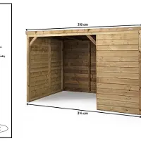 Voldux Lente - Schuilstal - 316x208x196 cm -