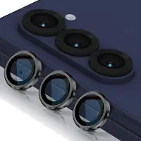 Enkay , Beschermfolie voor achtercamera Geschikt voor Samsung Galaxy Z Fold 6 Hardheid 9H Contourmetaal, Zwart