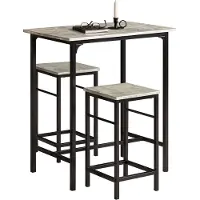 SoBuy Bistrotafel - Modern - 1 tafel + 2 Krukken