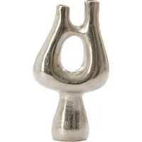 Light & Living vaas deco 17x6x31,5 cm kotani ruw nikkel
