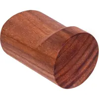QUVIO Wandkapstok incl schroef - Hout - donkerbruin