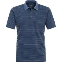 REDMOND Polo heren Blauw Polo Shirt wash & wear 241860900/11