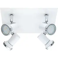 Eglo Tamara 1 - Spot - 4 Lichts - Wit, Chroom