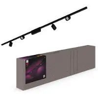 Philips Hue Perifo Éclairage sur Rail Plafond - 4 Spots - White and Color - Noir