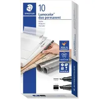 Staedtler Lumocolor 348 Permanent Marker 10 Units Veelkleurig Kinderen