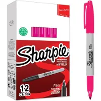 Sharpie Fine Permanent Marker Magenta - Sneldrogend & Waterbestendig
