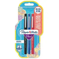 Paper Mate Flair-viltstiften | Medium punt (0,7 mm) | Zwarte, blauwe en rode inkt | 3 stuks