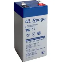 Ultracell UL4.5-4 VRLA AGM Loodaccu (4V 4.5 Ah, T1 terminal)