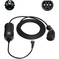 Sinox - EV oplaadkabel Mode 2. 6A. 1 fase. 5m. zwart